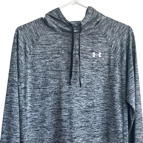 Under Armour Hoodie HeatGear Boy's Gray Heathered Long Sleeve Size XL - Picture 5 of 8